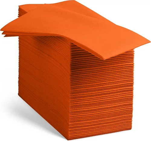 Miniatura 21 de 100 servilletas de papel de color beige con tacto de lino, suaves y absorbentes, para cocina, fiesta, boda, baño o cualquier ocasión (paquete de 100)