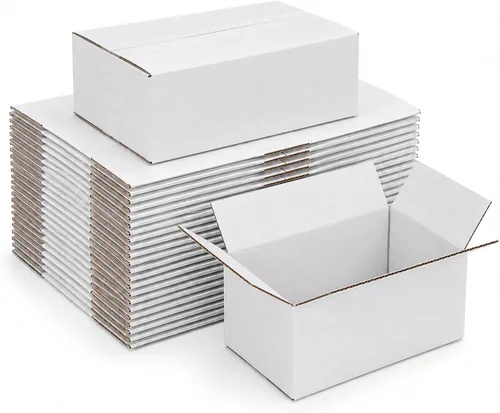 Miniatura 17 de Cajas de envío corrugadas negras de 6 x 4 x 3 pulgadas, paquete de 25 Cartón resistente de 32 ECT, sin cierre de cinta, fácil montaje