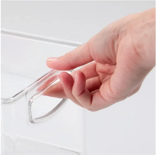 Miniatura 4 de mDesign Organizador de plástico para juguetes, cesta de almacenamiento con asas para armario, armario, armario y estantes, capacidad para bloques