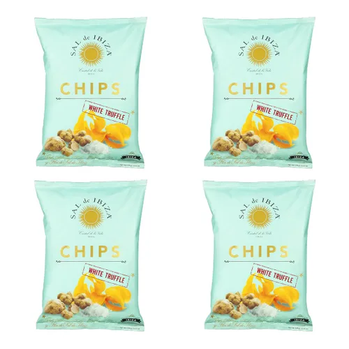 Miniatura 4 de Sal de Ibiza Papas fritas con trufa blanca – Bolsas de 4.4 onzas (paquete de 1)