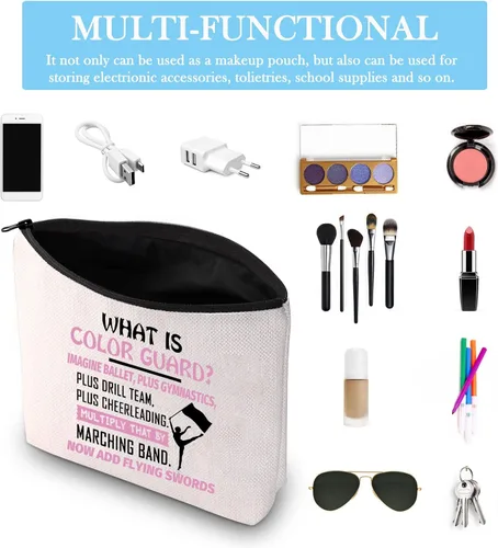 Miniatura 3 de GJTIM Bolsa de maquillaje con protector de color, regalo de guardia de invierno, banda de marcha, regalo de graduación para personas mayores, Bolsa