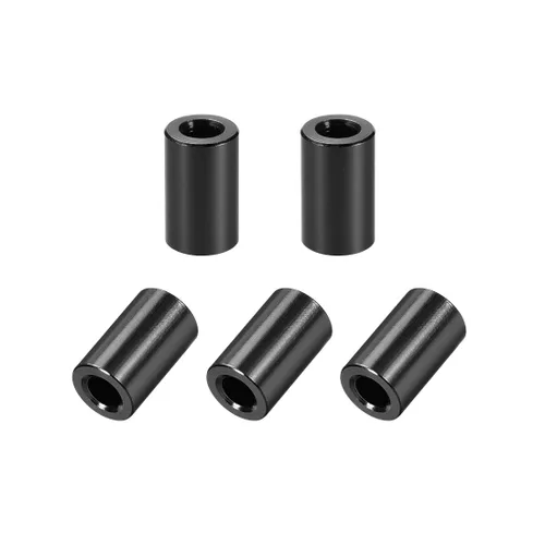 Miniatura 7 de uxcell 5 unids redondo aluminio separador columna espaciador 0.122x0.236x0.236 in (IDxODxH) negro para Drone FPV Quadcopter Racing RC multirotors