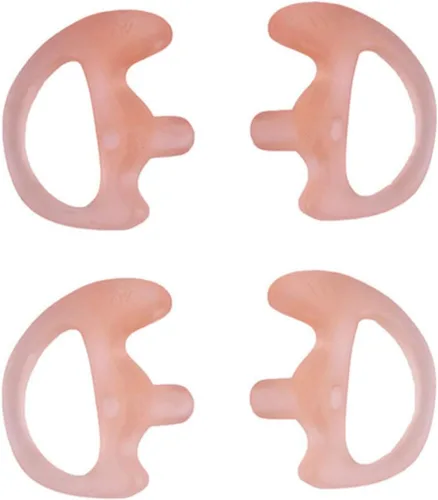 Miniatura 10 de Eardud Earmold de silicona suave de repuesto para Walkie Talkie Kit de audio de tubo acústico de aire (tres colores, mediano (3 pares))