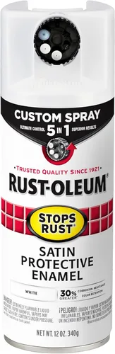 Miniatura 17 de Rust-Oleum 376855 - Pintura en aerosol antióxido personalizada 5 en 1, 12 onzas, color negro mate, (paquete de 1)