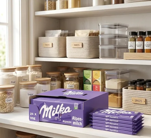 Miniatura 6 de Milka Alpenmilch - Barra de chocolate, 3.5 onzas (paquete de 24)
