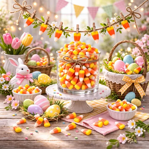 Miniatura 8 de Sarahs Candy Factory Candy Corn en Frasco, 3 Libras