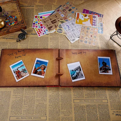 Miniatura 3 de Páginas de recambio para álbum de fotos COMBIUBIU para Nuestro Libro de Aventuras, 11.1 x 7.1 pulgadas, 40 páginas de expansión, páginas extra