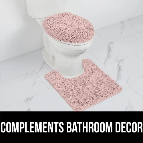 Miniatura 390 de Gorilla Grip - Tapete de baño de felpilla gruesa, suave y absorbente, secado rápido, de microfibra, con reverso de caucho, para piso de ducha, Nube