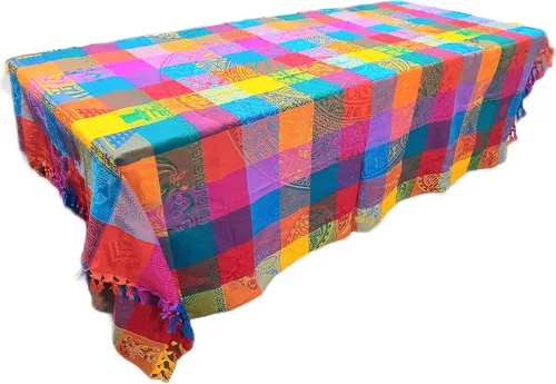 Alondra's Imports (TM) (84 x 59 pulgadas) elegante tejido a mano, auténtico mantel artesenal mexicano (fiesta, cumpleaños, noche de tacos, Varios