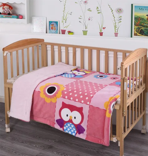 Miniatura 4 de Sapphire Home Manta súper suave y acogedora para niños pequeños, 40 x 50 pulgadas, respaldo de sherpa de felpa azul para niños pequeños, manta