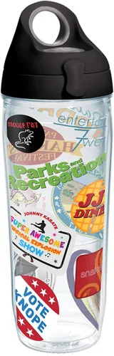 Miniatura 15 de Tervis Vaso aislado de doble pared Parks and Recreation Mash Up hecho en Estados Unidos mantiene las bebidas frías y calientes, 16 onzas, clásico