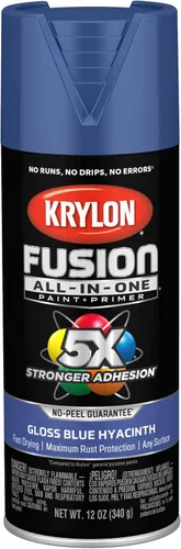 Miniatura 33 de Krylon Fusion - Pintura en aerosol adhesiva todo en uno para uso en interiores y exteriores, 12 onzas, aluminio Icy Grape