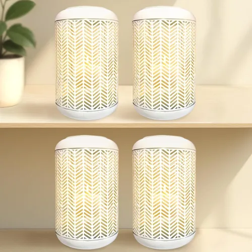 Miniatura 5 de Decozen Farol colgante para velas – Portavelas decorativo pequeño de metal negro para decoración del hogar, patio, comedor, sala de estar