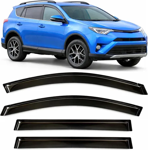 Miniatura 47 de Protectores de lluvia adhesivos 2017-2022 para Honda CR-V Viseras deflectoras de ventana lateral LX EX EX-L Touring 3D onduladas estilo JDM CRV