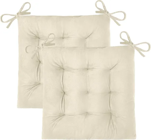 Miniatura 24 de OVOV 1 paquete de cojines para sillas de comedor, cojines de asiento suaves para sillas de escritorio de cocina, cojines cuadrados para sillas