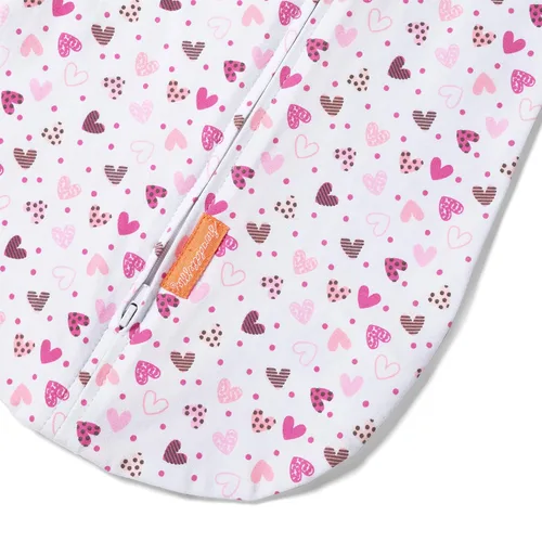 Miniatura 3 de SwaddleMe Ingenuity Pod - Tamaño pequeño/mediano, 0 a 3 meses, paquete de 2 (I Heart You) y por Ingenuity Original Swaddle - Talla S/M, 0-3 meses