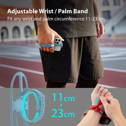 Miniatura 5 de BONE Run Tie Handheld 2, soporte para teléfono celular para correr, diseño de pulsera/portátil 2 en 1, correa de silicona ajustable y agradable a
