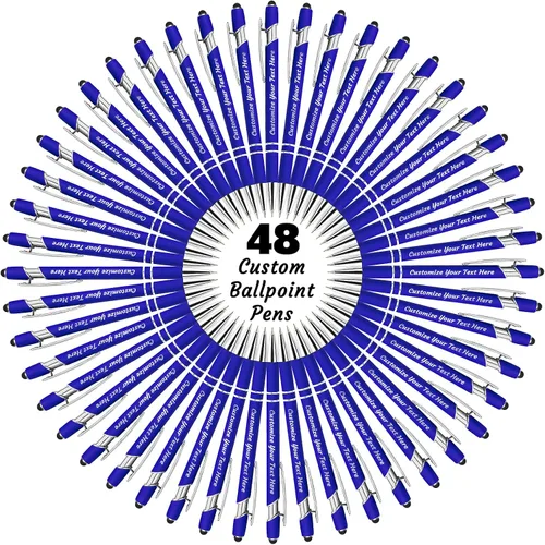 Miniatura 68 de 12 bolígrafos personalizados a granel, bolígrafos personalizados con grabado personalizado con nombre o texto, regalo ideal de aniversario