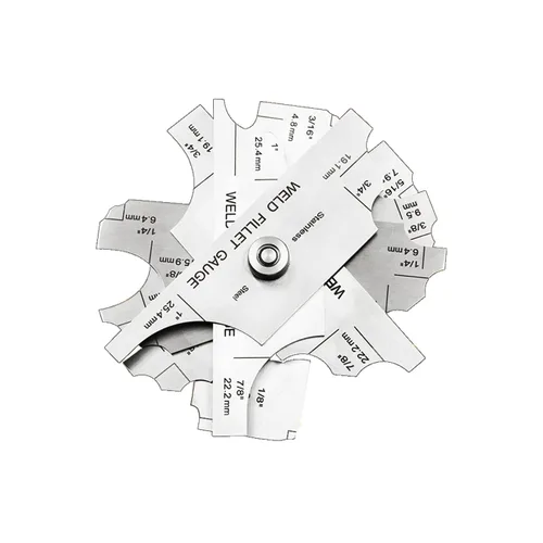 Miniatura 15 de Juego de medidor de soldadura incluye calibre tipo leva y calibre de soldadura de filete y calibre de comprobación de porosidad y calados y calibre