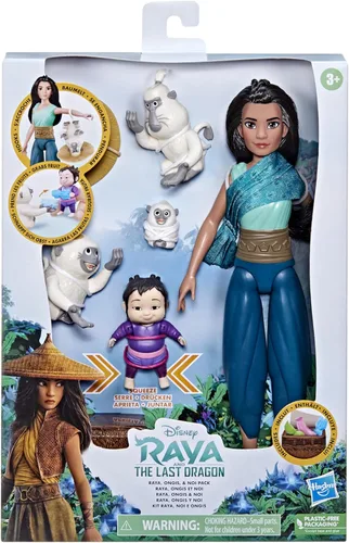 Miniatura 2 de Disney Princess Raya y el último dragón, Raya, Ongis y NOI, ropa y accesorios de moda para muñecas, juguete para niños de 3 años en adelante