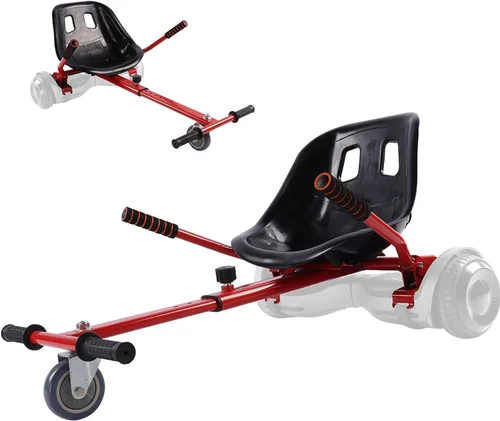 Miniatura 4 de Accesorio de asiento para aeropatineta para aeropatineta de 6.5 a 10 pulgadas, kit de conversión de buggy go kart, accesorio para scooter de Rojo