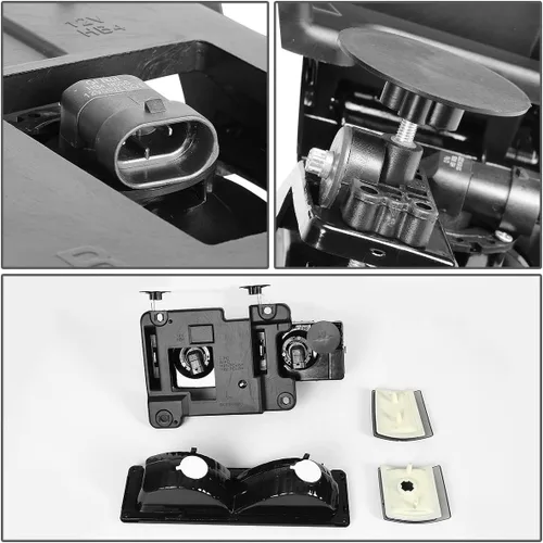 Miniatura 5 de DNA Motoring Conjunto de faros delanteros (lado del conductor y del pasajero), Compatible con 92-99 Chevy GMC C/K 1500 2500 Suburban Yukon