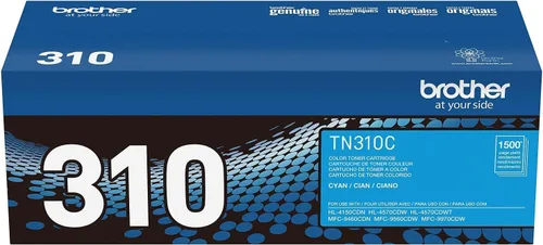 Miniatura 8 de Brother TN310 Cartucho de tóner de rendimiento estándar genuino, TN310C, tóner cian de repuesto, rendimiento de páginas de hasta 1500 páginas, TN310