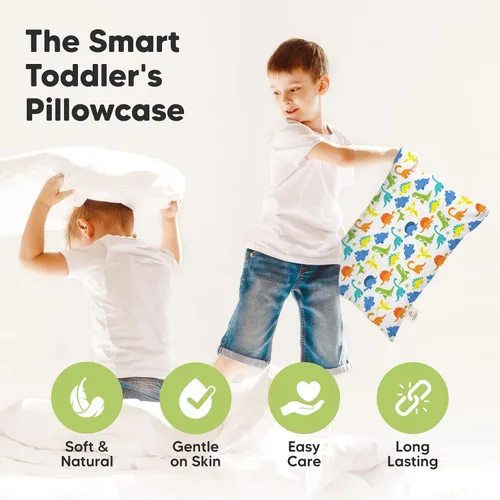 Miniatura 6 de KeaBabies Funda de almohada para niños pequeños de 13 x 18 pulgadas, funda de almohada de algodón orgánico para niños, niñas, funda de algodón suave