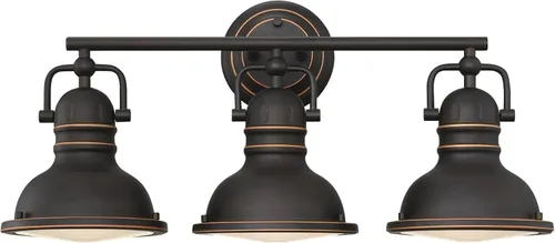 Miniatura 9 de Westinghouse 6116100 Boswell - Lámpara de pared interior de estilo vintage, acabado de bronce aceitado con reflejos, lente acrílica prismática