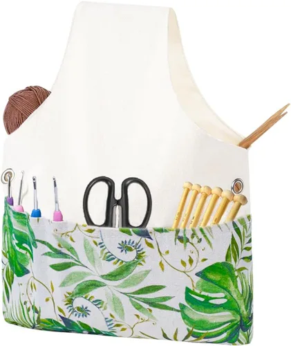 Miniatura 14 de TOGETRUE Bolsa de Hilo, Bolsa Tote de Ganchillo y Tejido, Organizador de Bolsa de Almacenamiento de Hilo Ligera, Bolsas Tote de Hilo para Ganchillo