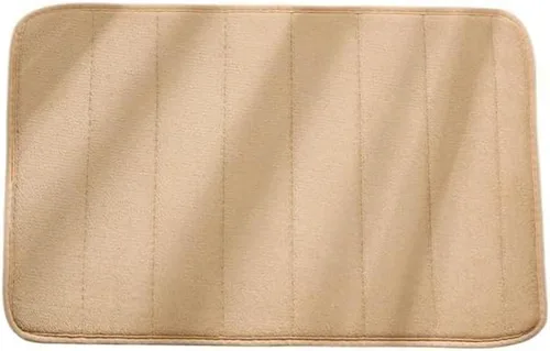 Miniatura 6 de Alfombra antideslizante de Baño para el Hogar, alfombra de lana de coral, absorción de agua, antideslizante, espuma viscoelástica, absorbente, Rojo