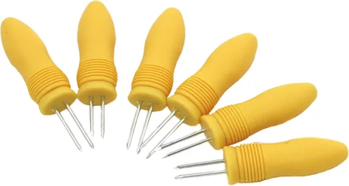 Miniatura 6 de Chef Craft Classic EZ Store - Juego de 8 soportes para maíz jumbo, amarillo/verde/azul/naranja