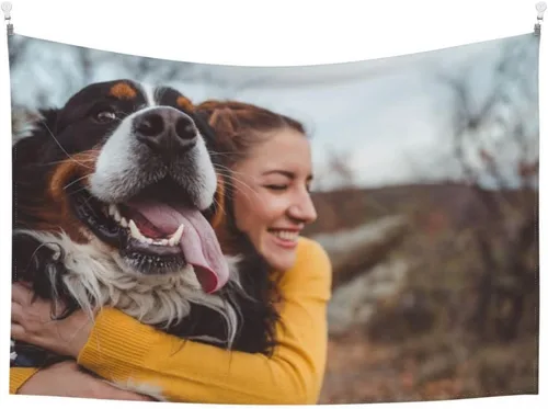 Miniatura 7 de JINJUREN Pancartas y carteles personalizados para colgar con imágenes cargadas para dormitorio, 51 x 61 pulgadas, verticales