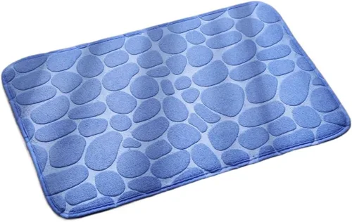 Miniatura 2 de antideslizante Alfombrilla De Baño Con Relieve De Adoquines, Alfombras De Baño Antideslizantes En Lavabo, Alfombra De Suelo Lateral De Bañera