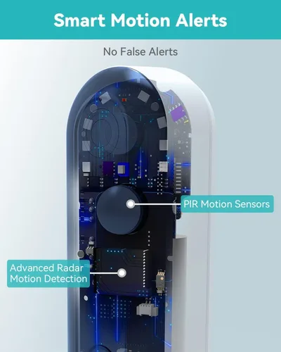 Miniatura 4 de WUUK - Cámara de timbre inalámbrica sin suscripción, timbre de cámara de 3MP, base de inicio incorporada con almacenamiento de 32GB, timbre de video