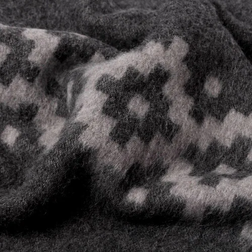 Miniatura 7 de Manta gruesa de lana de alpaca pesada para acampar al aire libre en interiores, diseño étnico suave de Perú tamaño King