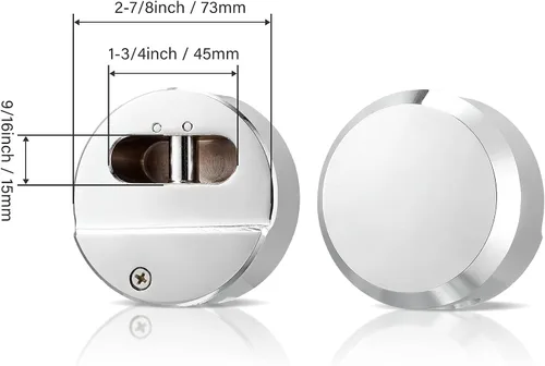 Miniatura 2 de Hotop 2 candados de grillete oculto, bloqueo de disco con llave igual para remolque, candados de 2-7/8 pulgadas, candados ocultos resistentes con 4