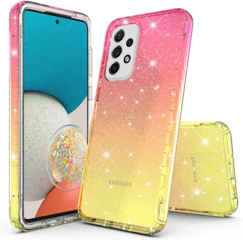 Miniatura 6 de Cpm- Funda híbrida con purpurina para Samsung Galaxy A23, con purpurina híbrida, color degradado para Samsung Galaxy A23 (azul/morado)
