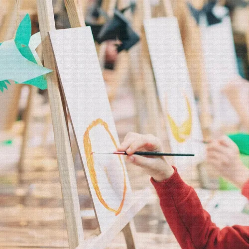 Miniatura 3 de Paquete de 100 paneles de lienzo de pintura a granel, paquete de arte para el aula, lienzos pequeños para estudiantes de aula, pintores