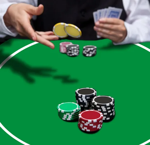 Miniatura 7 de nuveti Alfombrilla de póquer redonda de 61/79/119/140/160 cm para Texas Holdem Mesa de póquer portátil con diseño Art Deco para jugar cartas
