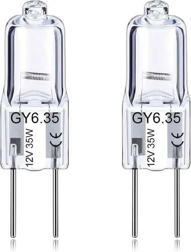 Miniatura 7 de GY6.35 Bombillas halógenas transparentes de 12 V 50 W, 2 pines, base bi-pin T4 JC G6.35 bombilla de cápsula, regulable 2700 K blanco cálido de 2