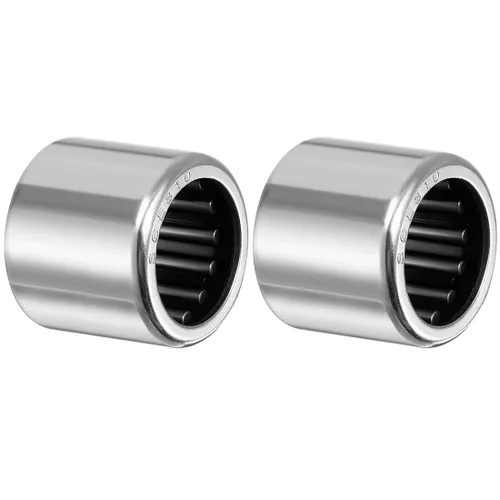 Miniatura 7 de uxcell Rodamientos de agujas SCE65 Diámetro de 3/8 pulgadas Diámetro 9/16 pulgadas OD 5/16 pulgadas de ancho de acero cromado extremo abierto 2pcs