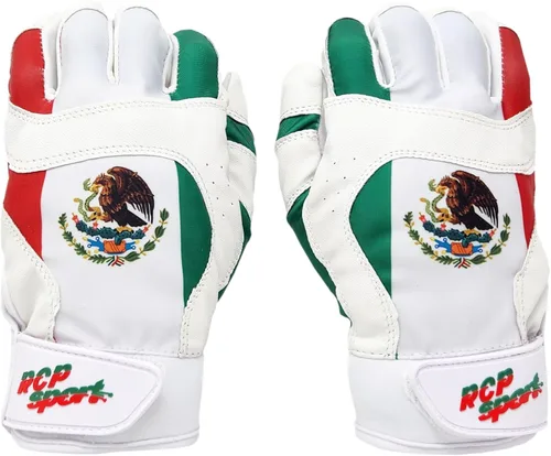 Miniatura 8 de Guantes de bateo de béisbol y sóftbol – Resistente a rasgaduras y desgarros – Entrepierna reforzada, protección acolchada, tallas ajustables