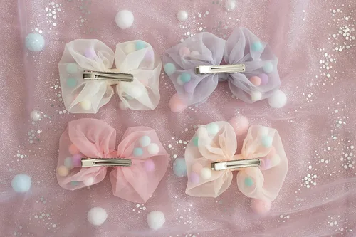 Miniatura 5 de 2 pinzas para el cabello con lazo grande para niñas y mujeres, accesorio elegante para el cabello para cumpleaños, uso diario, vacaciones y fiestas