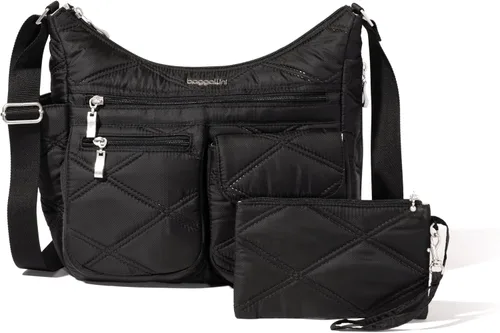 Miniatura 50 de Baggallini womens Everywhere Bagg Crossbody Women 11x9 Lightweight Nylon Hobo Water-resistant Travel Bag W/Rfid