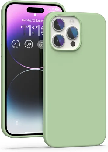 Miniatura 44 de Funda de silicona líquida compatible con iPhone 11, color rosa neón [Protección contra caídas] [Resistente a los arañazos, a prueba de golpes]