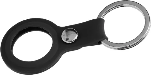 Miniatura 5 de Buscador de artículos, marco de silicona antipérdida para llavero, cubierta protectora de piel para recién buscador de teléfonos (negro)
