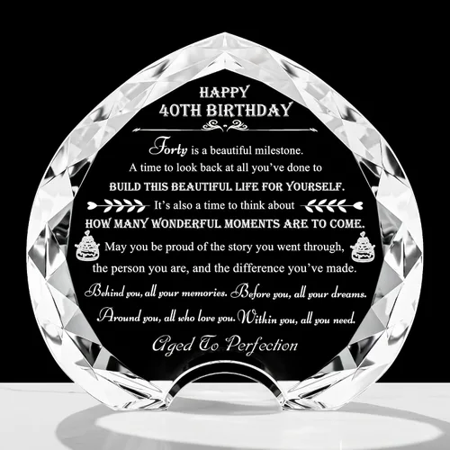 Miniatura 11 de Movdyka Regalos de 30 cumpleaños para mujeres y hombres - Regalos de corazón de cristal personalizados 1994 regalo de cumpleaños de 30 años