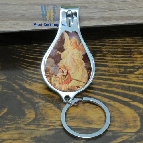 Miniatura 3 de 12 llaveros de bautismo de ángel con cortaúñas y abridor de recuerdos de fiesta para bebés niños y niñas/recuerdos de bautizo/regalo