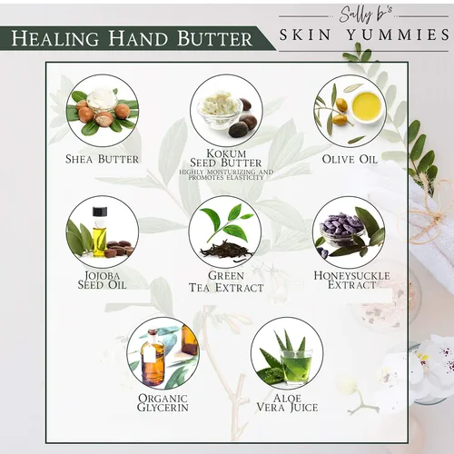 Miniatura 3 de Sally B's Loción extra seca para manos no tóxica/Kokum y crema de manteca de karité/jojoba y aceite de oliva/verificado por EWG/4 oz (limón)